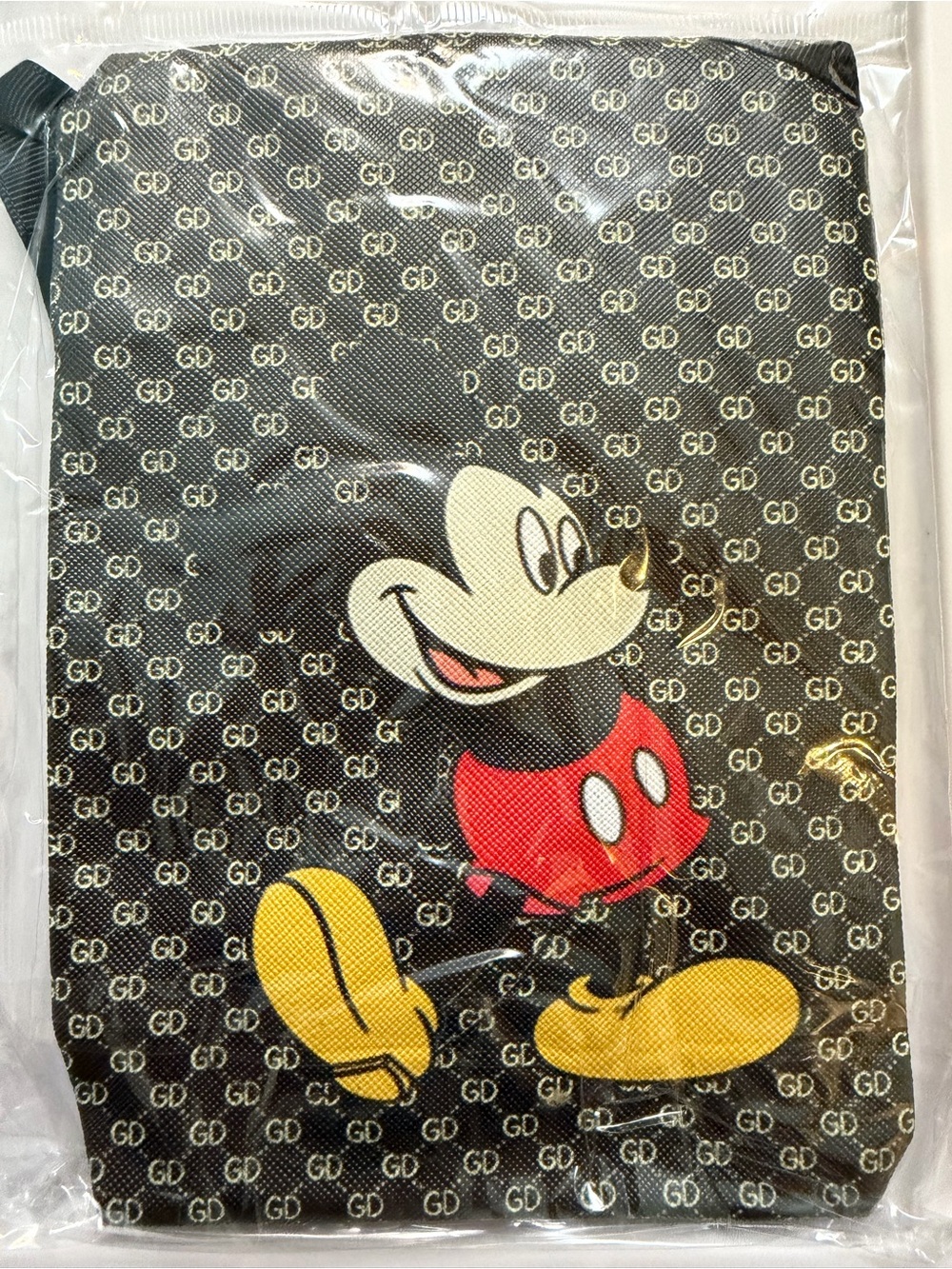 Mickey-Inspired Crossbody Bag | Black
